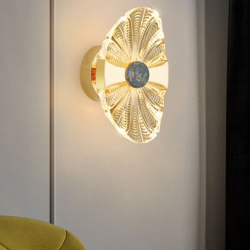 Luz lujosa LED LED LIGHT POSTMODERN METAL ORO Sala de estar Luz de la pared de la pared