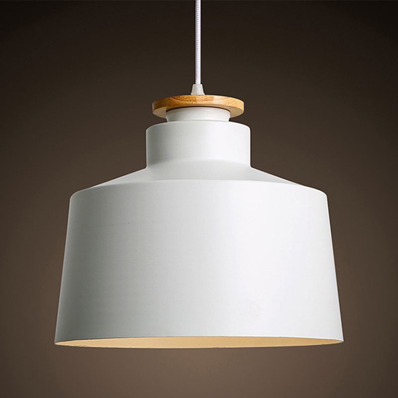 Modern Macaron Shaped Hanging Pendant Lights Metal 1 Light Hanging Ceiling Light