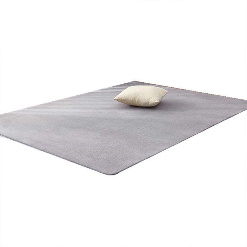 Nordic Living Room Rug Multi Colored Solid Color Indoor Rug Cotton Blend Easy Care Pet Friendly Carpet