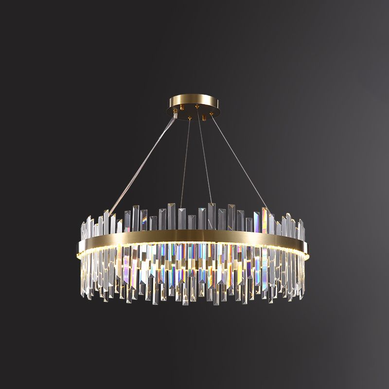 Geometric Chandelier Ceiling Pendant Light Modern Crystal Chandeliers For Dining Room