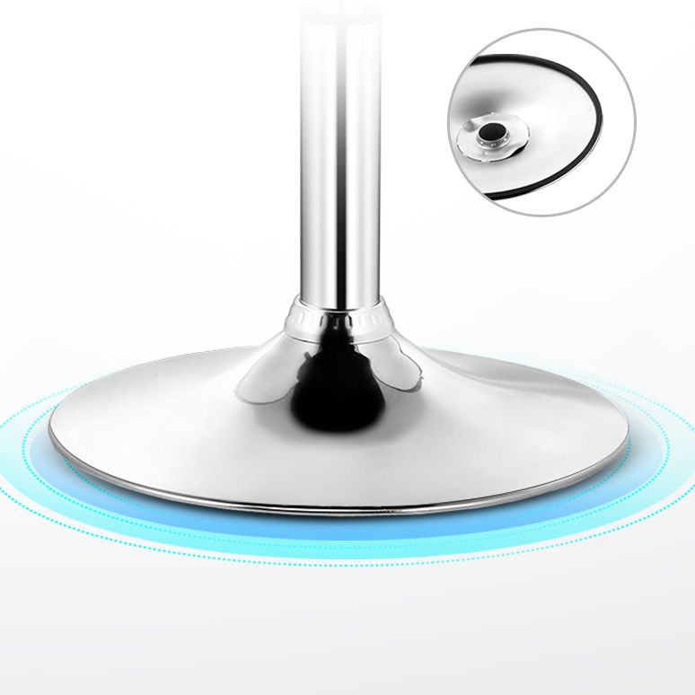 Contemporary Plastic Home Counter Stool Matte Finish Footrest Barstool