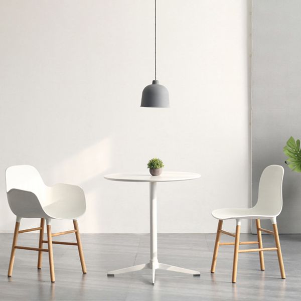 Metaal traditionele luxe ronde eettafel vervaardigd houten binnen tafel voor keuken