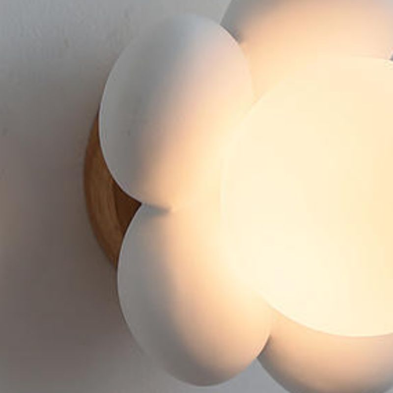 White/Pink Flush Mount Lighting Modernism Wall Light for Bedroom