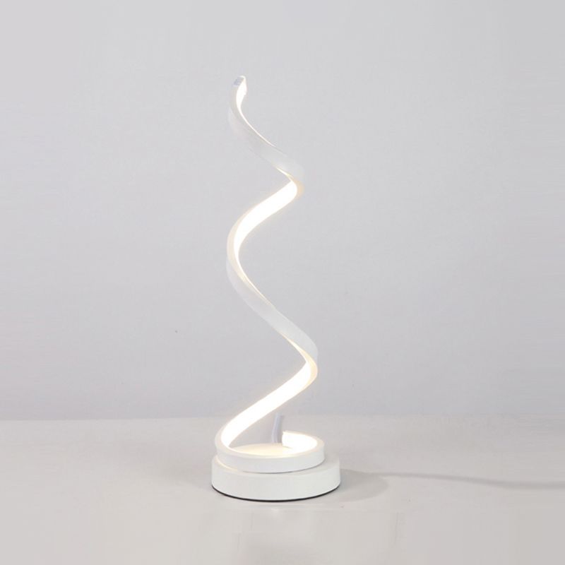 Aluminum Line Art Night Lighting Minimalism LED Accent Table Light for Living Room