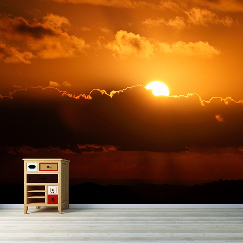 Mildew Resistant Mural Wallpaper Sky Landscapes Pattern for Wall Decor