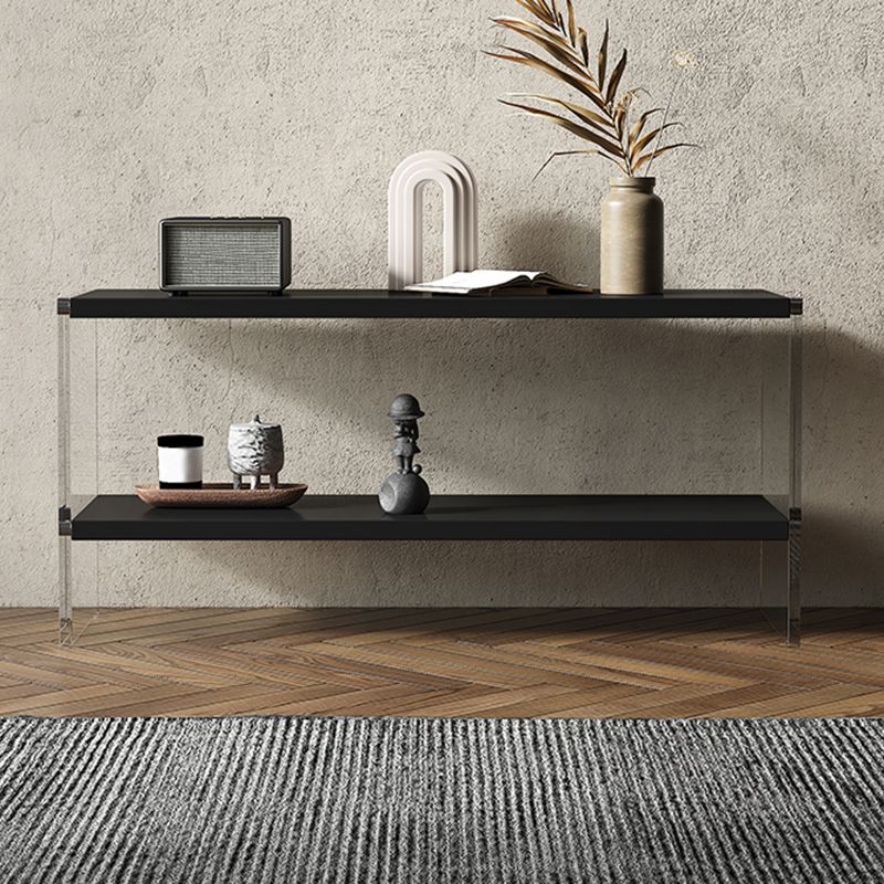 Rectangle Shape Contemporary Console Table Black/White Console Sofa Table