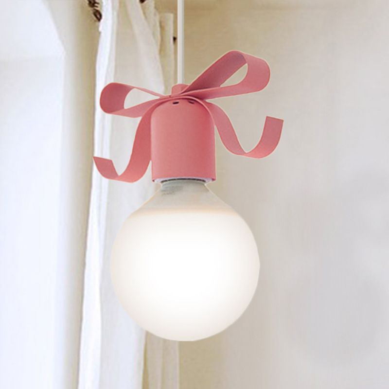 1 testa a sospensione a bulba aperta con ciotola per bambini la luce sospesa in metallo per corridoio da cucina