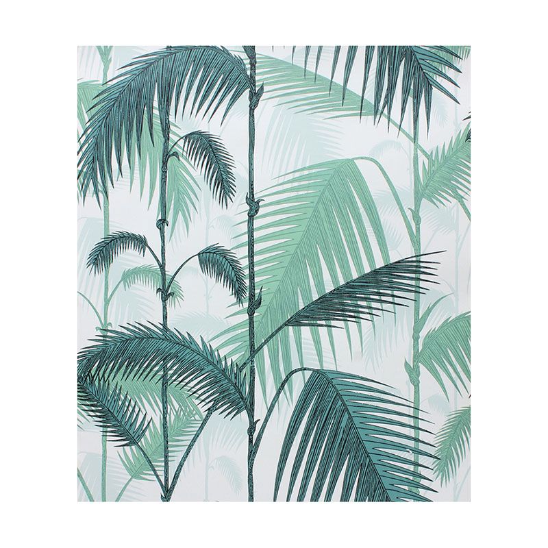 Tropical Plants Wall Covering in Green Non-Pasted Leaves Wall Art, 20.5-inch x 33-foot