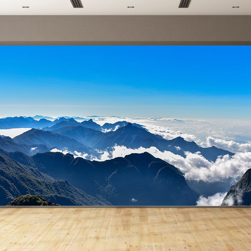 Alpine Photo Mural Stain-Resistant Wall Decor for Guest Room, Personalized Size