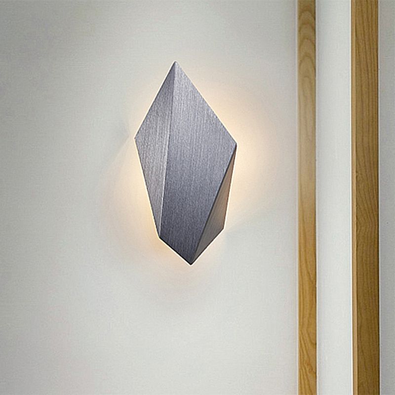 Metal Geometric Wall Mounted Light Postmodern 1 Light Black/Grey/White Sconce Light Fixture