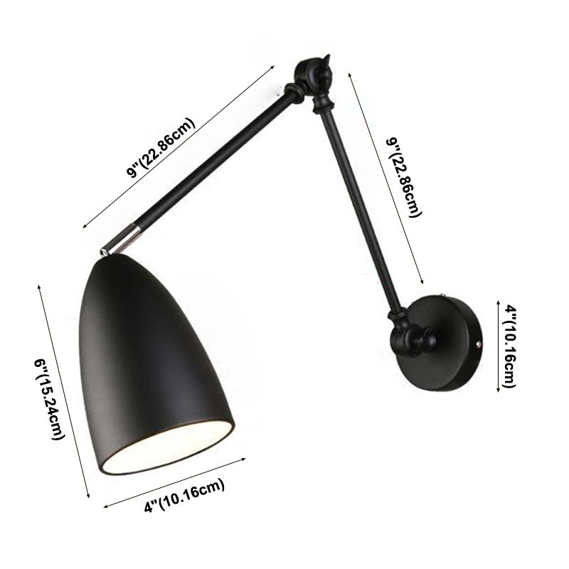 Metall mit einer Kopfwand Leuchte Armleuchte Verstellbares Wandlicht für Lounge -Wohnzimmer