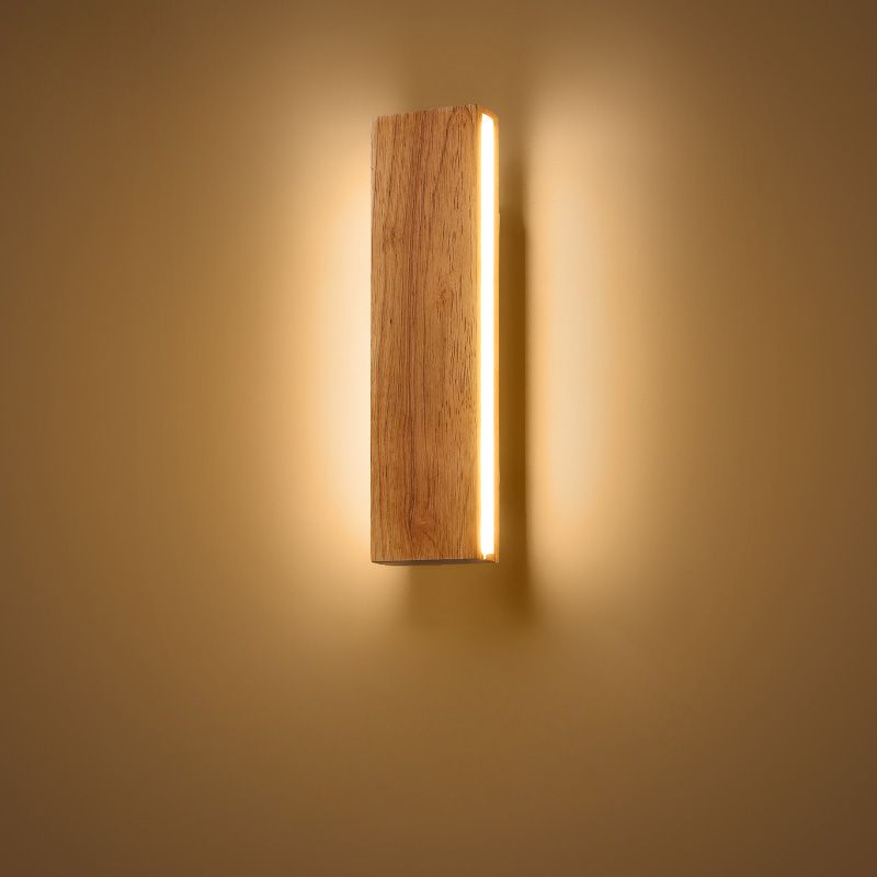 20,5 "/12.5" /8,5 "Modern moderna illuminazione a parete in legno di legno di legno