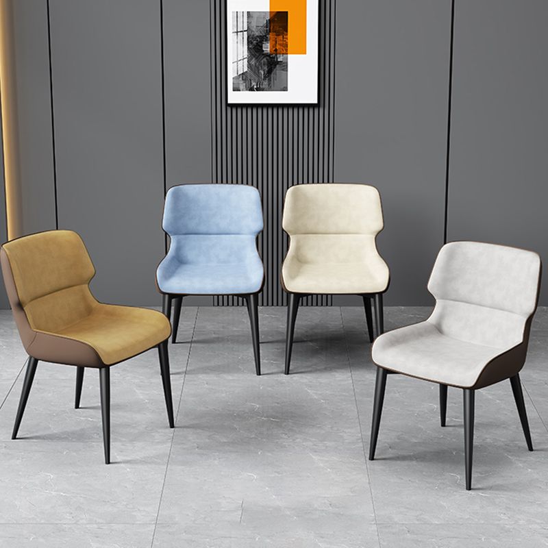 Dining Room Upholstered Side Chair Home Faux Leather Dining Chair