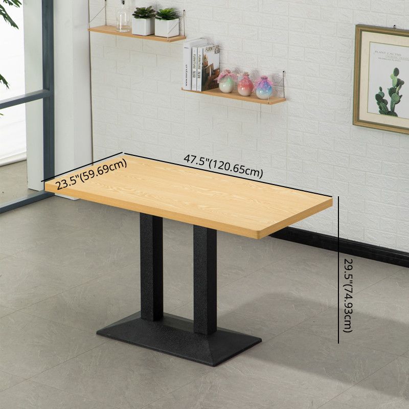 MDF 5 PCS Juego de comedor moderno con sillas de bocina de vaca Juego de comedor de altura estándar