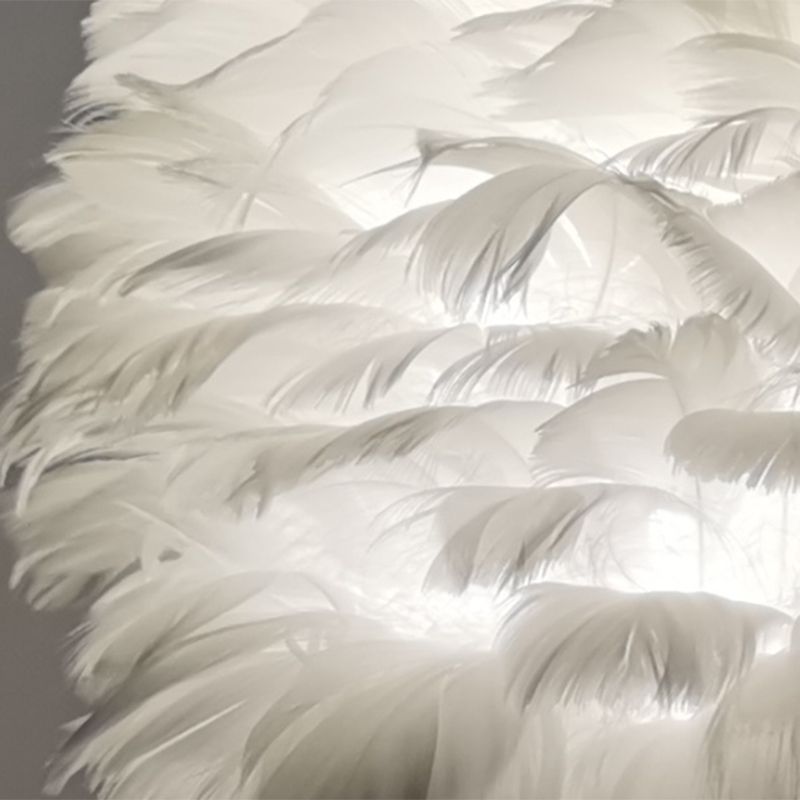 Zeitgenössischer Stil Schreibtisch Beleuchtung Leuchte kreative Federschreibtischlampe für Schlafzimmer