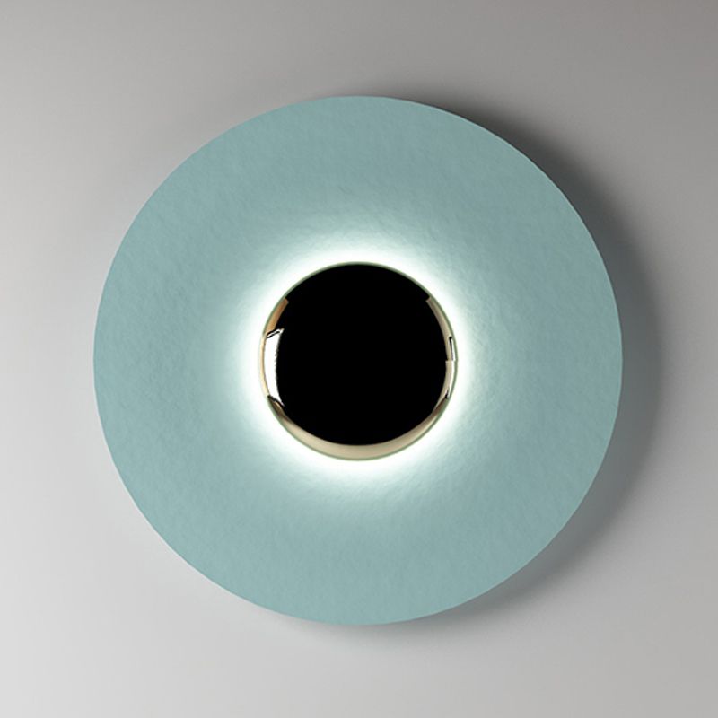 Forma a forma di metallo rotondo sconce moderno apparecchi di illuminazione a parete singola a parete singola