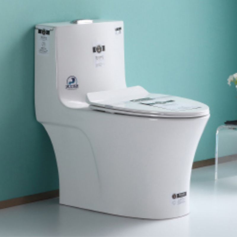 Modern Ceramic White Flush Toilet Floor Mounted Urine Toilet for Bathroom