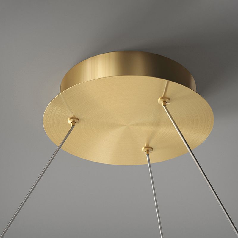 Modern Minimalist Linear LED Pendant Light Aluminium Indoor Hanging Lamp with Silicone Shade