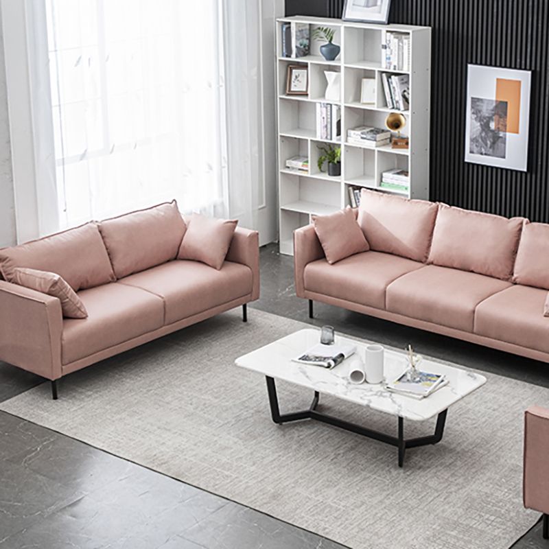 Modern Style Wooden Base Namib & Leather Art Multi-color Selection of Rectangular Sofa