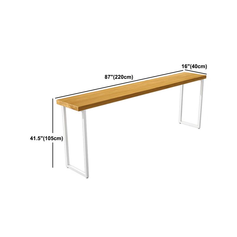Luxury Rectangle Solid Wood Bar Table Set 1/5/9 Pieces Counter Table with High Stools
