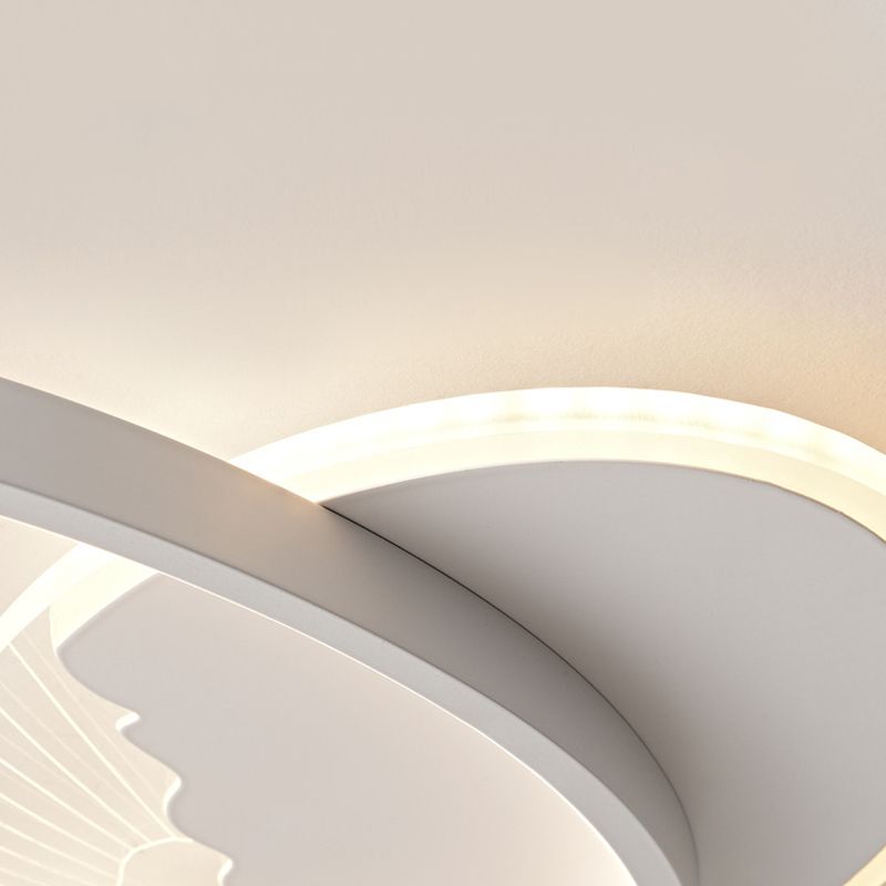 Contemporary Flush Mount Metal Ceiling Mounted Fixture for Bedroom
