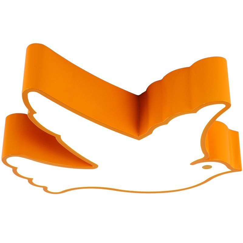 Acryl Vogel-förmig Flush Mount Lighting Cartoon LED Deckenleuchte für die Nursery School