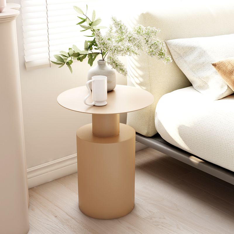 Mid-century Modern Round Side Table 15.75-inch Pedestal End Table