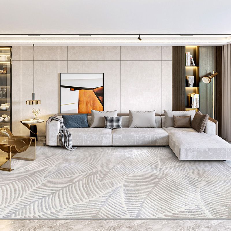 Modern Living Room Rug Multi Color Geometric Printed Indoor Rug Polyster Non-Slip Pet Friendly Area Carpet