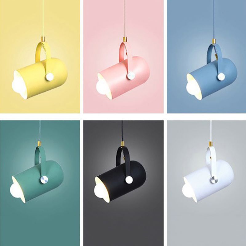 Modern Macron Pendant Light Metal 1 Head Pendant Lighting for Study Room Bedroom