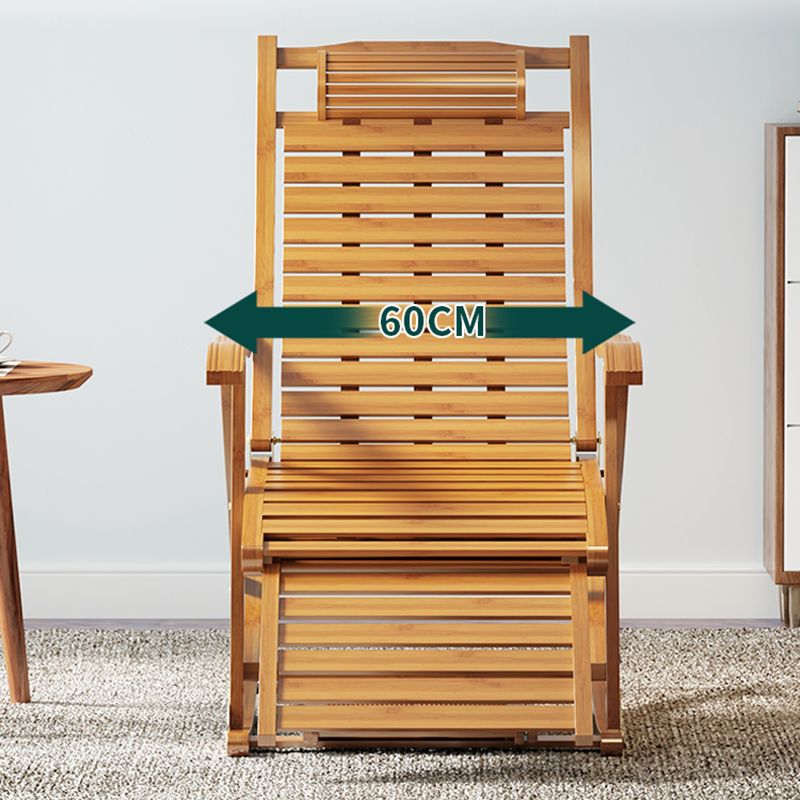 Mid-Century Modern Rocking Chair Bamboo Upholstered Tufted Solid Color Porch Rocking Chair