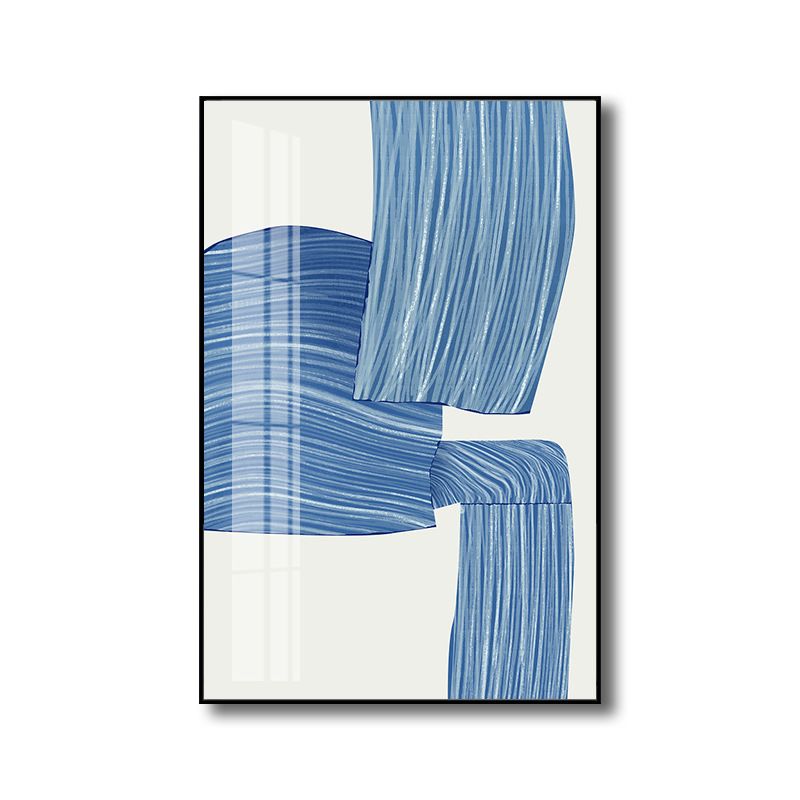 Style contemporain coup de pinceau peinture filles chambre mur Art décor en couleur Pastel