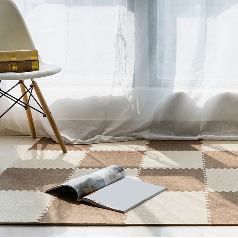 Modern Floor Tile Foam Interlocking Stain Resistant Indoor Floor Carpet Tile