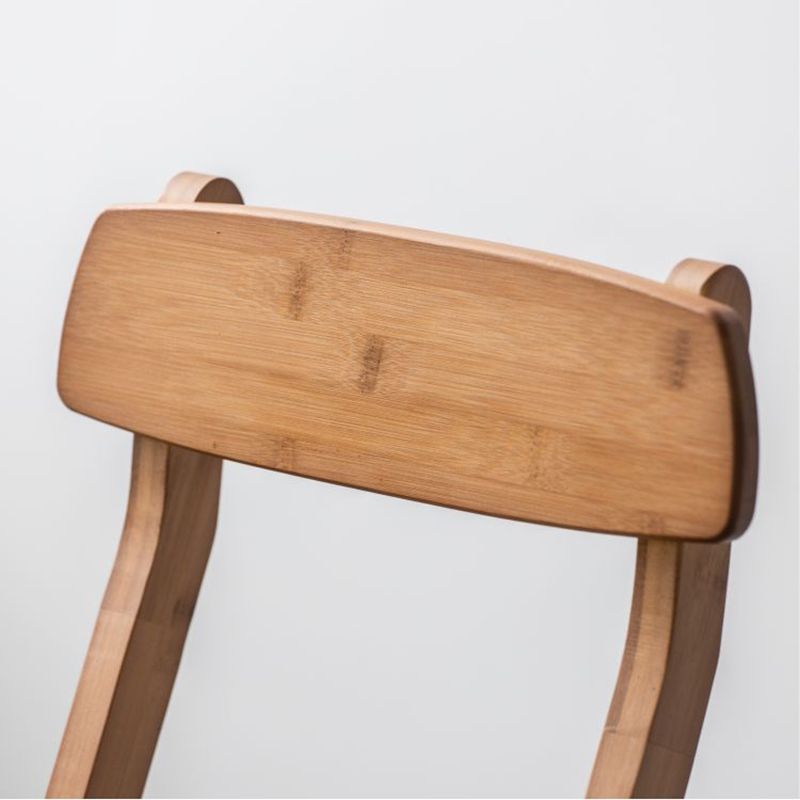 Indoor Simple Armless Wood Barstool Folding Single Counter Stool