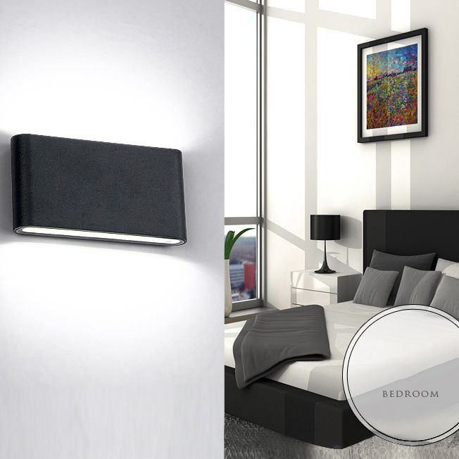 Minimalist LED Up and Down light Frame Wall Light  Metal Rectangle Wall Light for Living Room