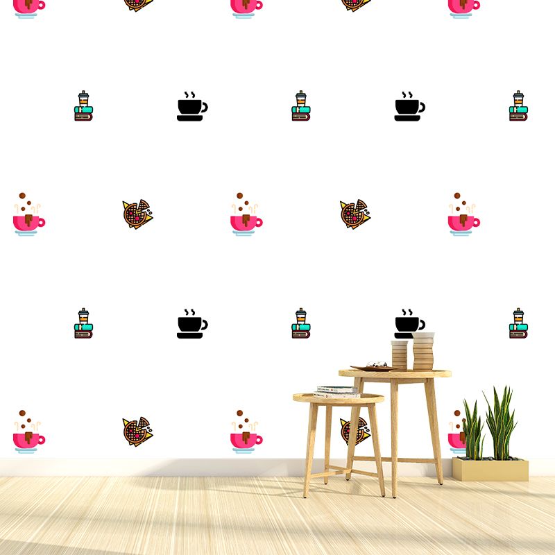 Food Pattern Wallpaper Environment Friendly Mildew Resistant Indoor Wall Mural