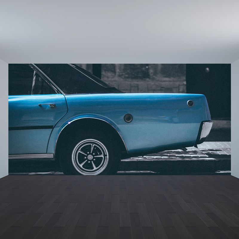 Stain-Resistant Car Mural Wallpaper Wall Art for Fitness Club Decoration