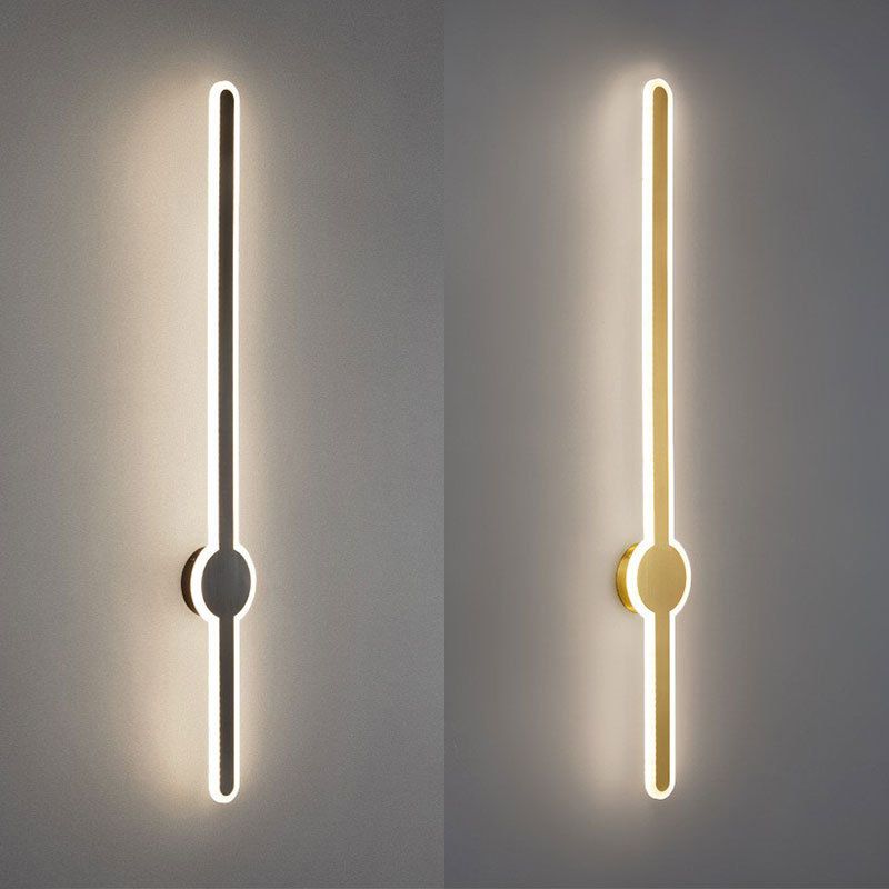Metal Linear Vanity Wall Lights Modern 1-Light Vanity Wall Light Fixtures