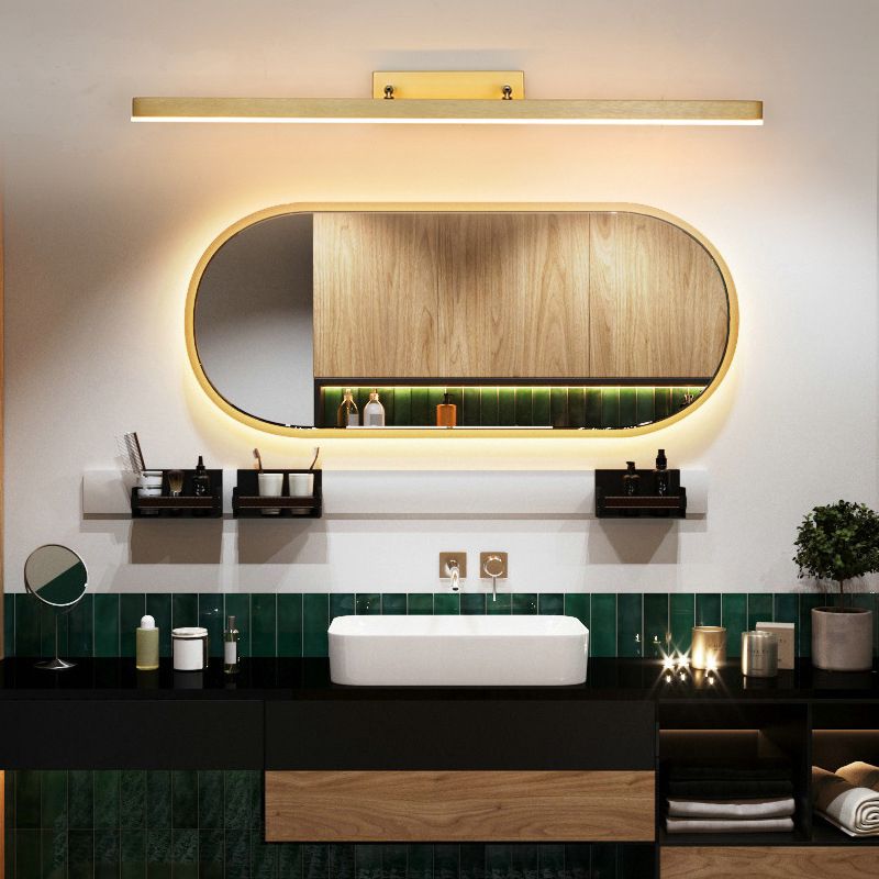 Modernism LED Bath Bar Vanity Lighting Golden Light for Bathroom