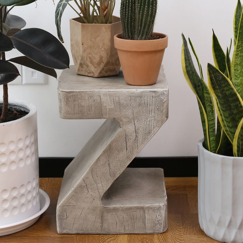 Concrete Free-Form End Table No Distressing Living Room Side Table
