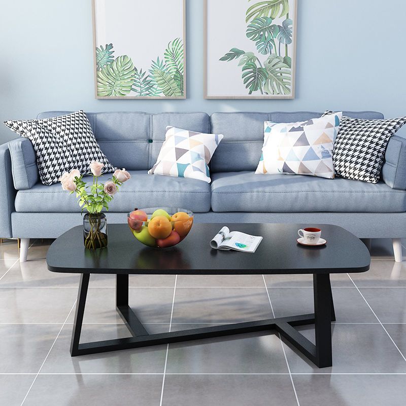 Cross Legs Coffee Table Rectangle Coffee Table for Living Room