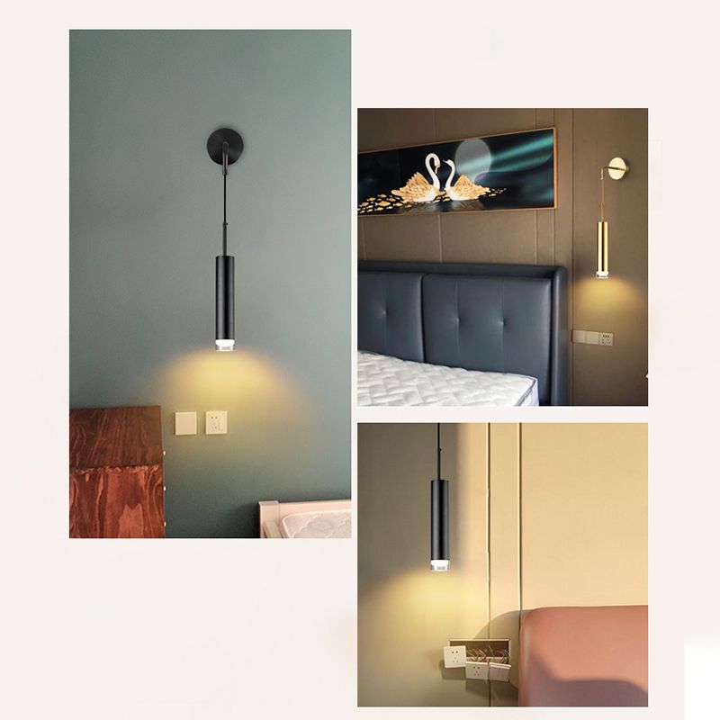 Moderne minimalistische Stilzylindrisch -Wand -Leuchte Acryl -Wandleuchte für Schlafzimmer