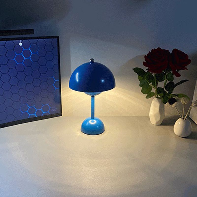 Dome Shape Table Light Modern Macaron Style Desk Light Fixture for Bedroom