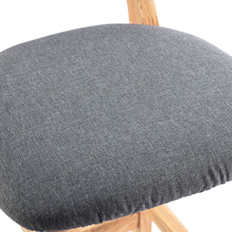 Taburete moderno sin brazos para mostrador, taburete de bar de madera para tienda de postres con cojín y pedal
