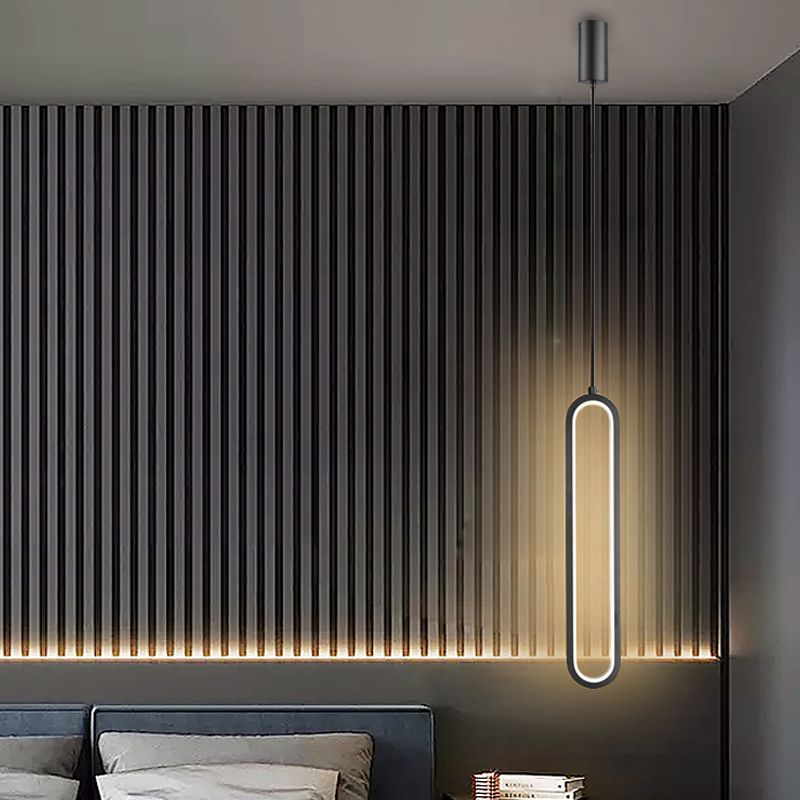 Éclairage de suspension de style moderne linéaire minimaliste Éclairage suspendu pour le salon