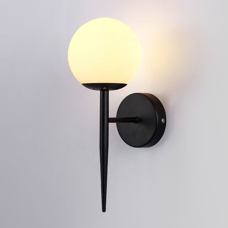 Retro Simple Industrial Style Sphere Wall Mount Lighting Glass Wall Mounted Lighting for Living Room