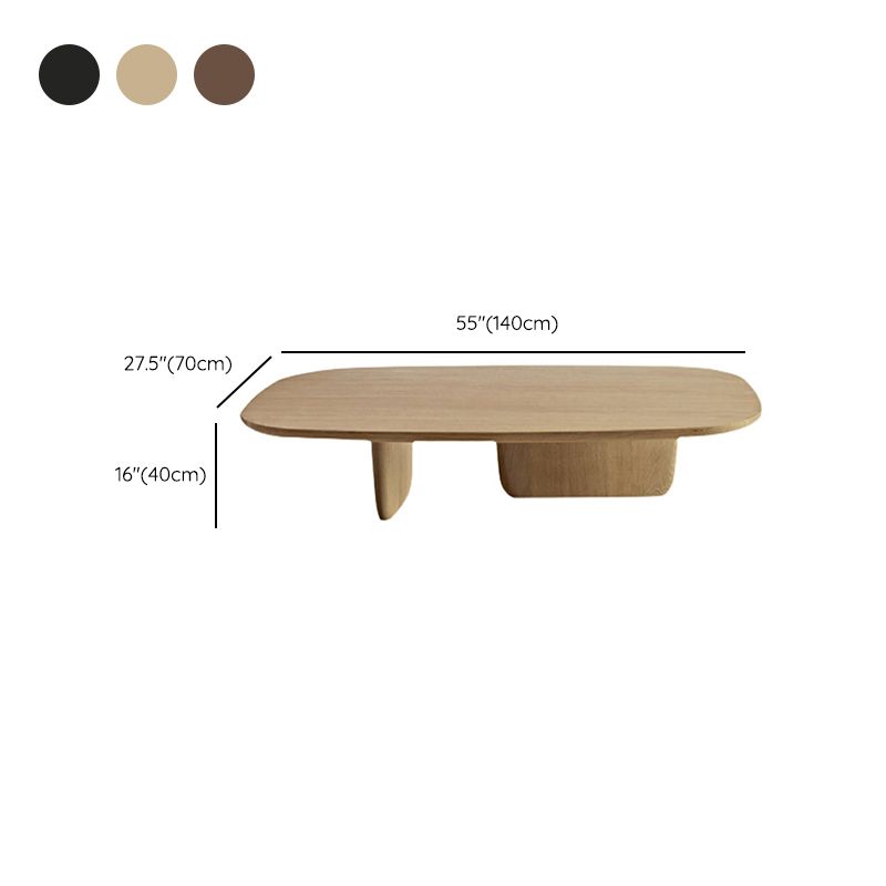Abstract Coffee Table Modern Solid Wood Coffee Cocktail Table