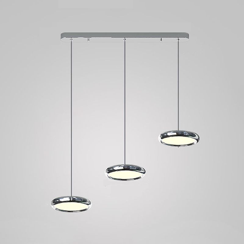 Pendentif rond en acier inoxydable