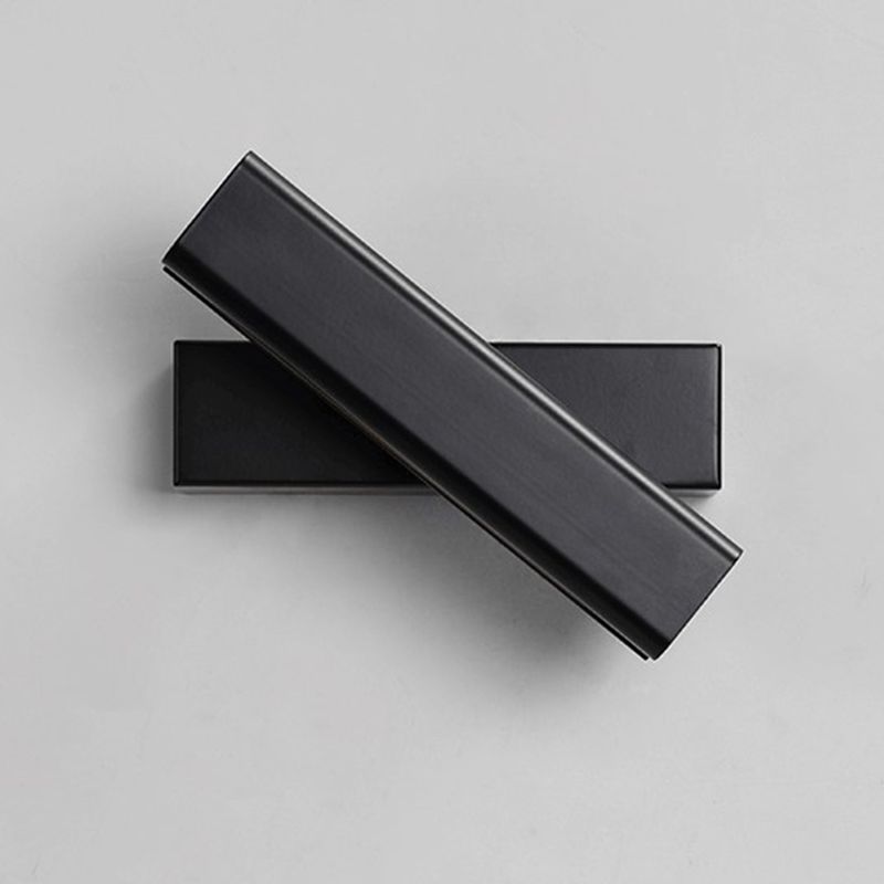 Modern Artistic LED Rotatable Wall Sconce Aluminium Rectangular Wall Light with Acrylic Shade