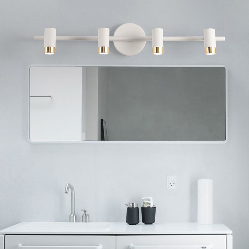 Luci specchietti di vanità cilindri Light Nordic Luxury Style Metal Vanity Lampada