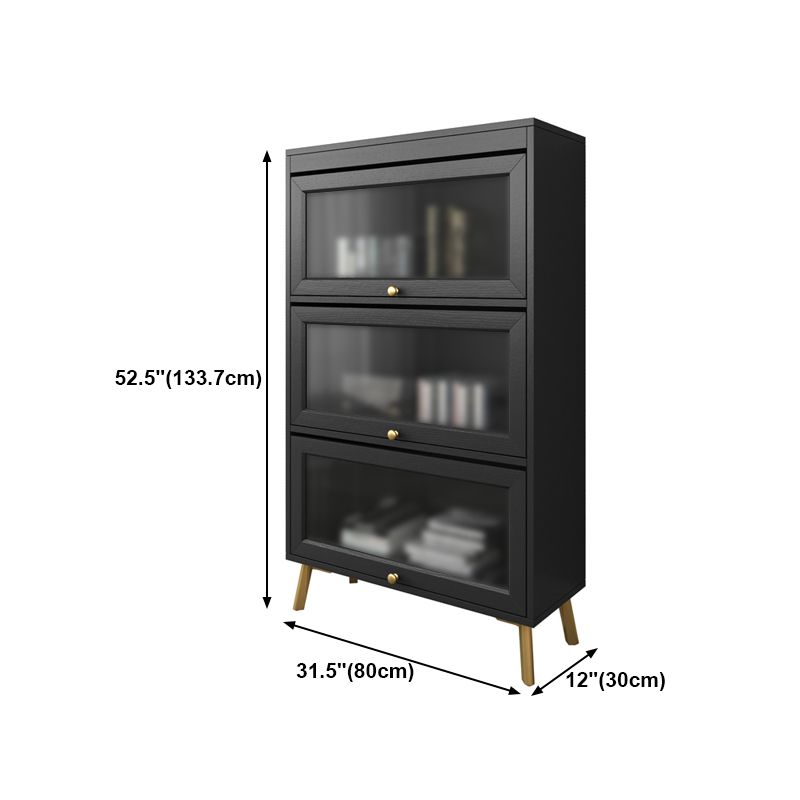 Engineered Wood Barrister Bookcase Doors Included Bookcase for Home Office